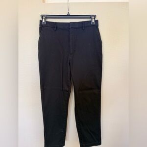 Uniqlo Cotton Straight Leg Pants Black Size S